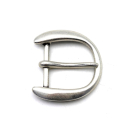 Halbschnalle 40 mm, altsilber poliert