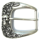 Halbschnalle 40 mm, altsilber poliert