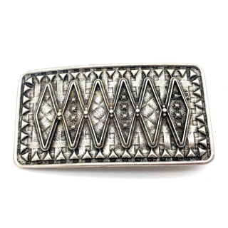 Koppel-Gürtelschnalle 40 mm, altsilber poliert