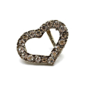 Koppel-Gürtelschnalle 15 mm, vernickelt mit Strass...