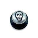 Oberteil Skull Ø 15 mm / 3 mm, altsilber/schwarz...