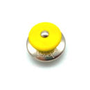 Oberteil Ø 15 mm / 3 mm, gelb / vernickelt