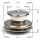 Oberteil Ø 15 mm / 3 mm, gelb / vernickelt