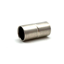 Magnetverschluss 10 mm, Messing versilbert