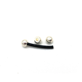 Endzierteil Perle 2 mm, versilbert