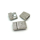 Magnetverschluss 10 mm,vernickelt mit Applikation