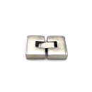 Hakenverschluss 14 x 3,7 mm, Edelstahl satiniert