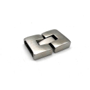 Hakenverschluss 14 x 3,7 mm, Edelstahl satiniert