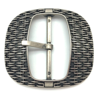 Doppelschnalle 60 mm, altnickel