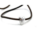 Schlaufzierteil" Herz" Ø 2,5 mm, versilbert