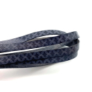 Rindlederband flach mit Zier- Prägung 10 mm,...