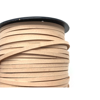 Rindlederflechtband 3 mm, natur
