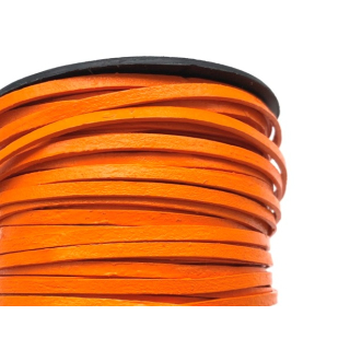 Rindlederflechtband 3 mm, orange