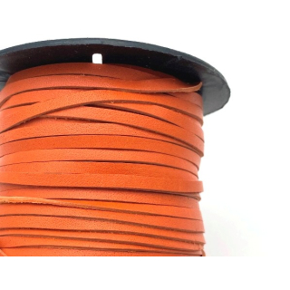 Rindlederflechtband 3 mm, lachsrot