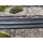 Rindlederband flach mit Erhebung mittig 20 mm, schwarz