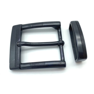 Zweiteiliges Schnallenset 40 mm, bronziert