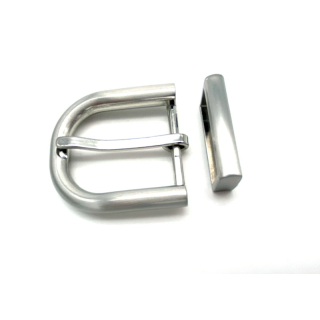 Zweiteiliges Schnallenset 30 mm, vernickelt satiniert