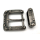 Zweiteiliges Schnallenset 40 mm, altnickel