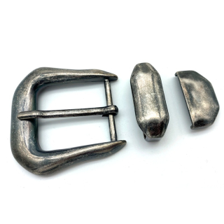 Halbschnallenset 3tlg 40 mm, altnickel