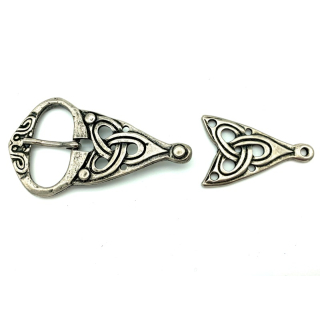 Zweiteiliges Schnallenset 40 mm, altnickel