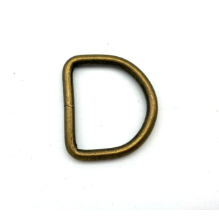 D-Ring 30 x 25 mm Eisen altmessing