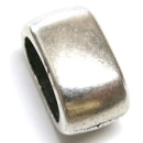 Schlaufzierteil 9 x 6 mm, versilbert