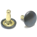 Nietstift geschlossen 9,7 mm, Messing bronziert - 500...