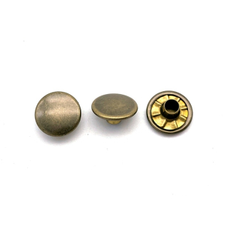 Hohlnietkappe Ø 11 mm, Messing altmessing - 500 Stück