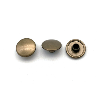 Hohlnietkappe Ø 11 mm, Eisen altmessing - 500 Stück