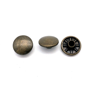 Hohlnietkappe Ø 11 mm, Eisen altmessing - 500 Stück