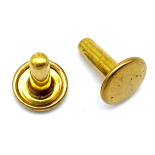 Nietstift geschlossen 11,9 mm, Messing - 500 Stück