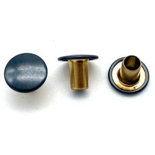 Hohlnietkappe Ø 13 mm, Eisen bronziert - 100 Stück