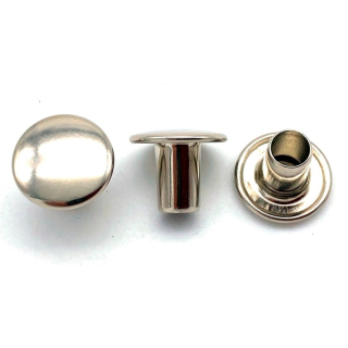Hohlnietkappe Ø 13 mm, Eisen vernickelt - 100 Stück