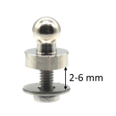 Schraubunterteil - Schraube M2,5 x 8 mm, vernickelt