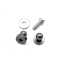 Schraubunterteil - Schraube M2,5 x 8 mm, vernickelt schwarz