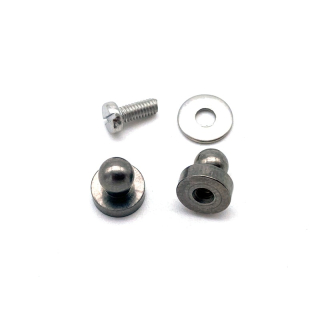 Schraubunterteil - Schraube M2,5 x 6 mm, vernickelt schwarz