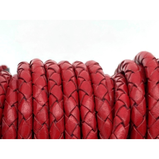 Boloband mit Kern 5 mm, spanisch rot