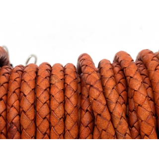 Boloband mit Kern 5 mm, antik orange