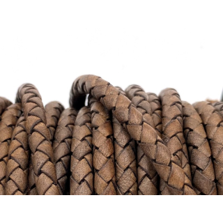 Boloband mit Kern 5 mm, antik taupe