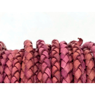 Boloband ohne Kern 4 mm, antik pink