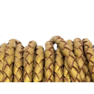 Boloband ohne Kern 4 mm, matt gold