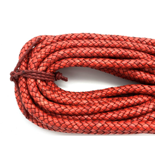 Boloband ohne Kern 10 mm, antik rot