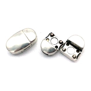 Magnetverschluss 5 mm, versilbert