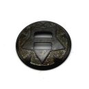 Schlaufzierteil Ø 32 mm Concha Messing altmessing