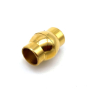 Magnetverschluss 10 mm, Edelstahl vergoldet