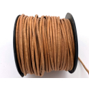 Lederband rund Ø 2,5 mm, natur gebräunt