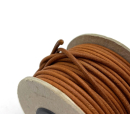 Lederband rund mit Kern, Ø 3 mm, natur