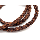 Lederband rund geflochten Ø 8 mm, 6 Stränge...
