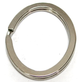 Schlüsselring oval 28 x 21 mm Eisen vernickelt