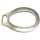 Ring oval mit Öse 32 x 48 mm, versilbert